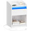 Bedside Table with LED Light, Bedside Cabinet with Charging Station, 1 Storage Drawer Nightstand for Bedroom, Living Room, 2 USB Port, 2 Outlets, Open Compartment-899846896