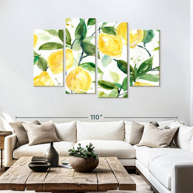Yarlin Lemony Branches, 54" H x 84" W