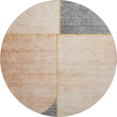 Premium Machine Washable Prisco Coral Rug