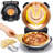 Nutrichef Countertop Pizza Maker - Electric Pizza Oven With Temperature Controls, Window And Thermometer (Black)-116312540