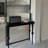 Black Solid Wood Rectangular Console Table-1005643064