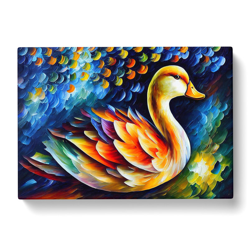 Duck Vol.1 Abstract - Wrapped Canvas Print, 35cm H x 50cm W x 3cm D