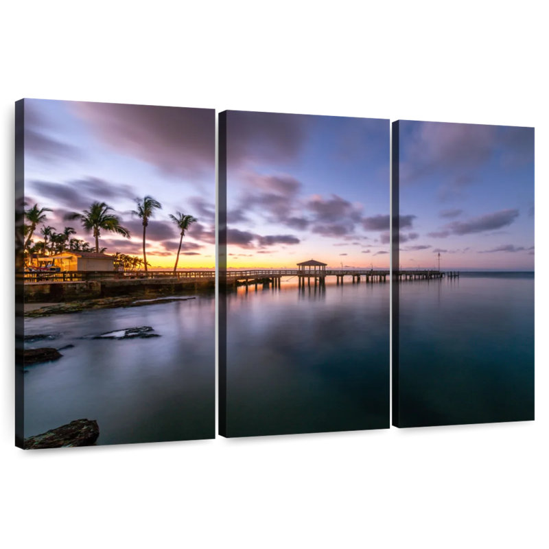 Aletra Blue Sky Key West Dock, 42" H x 65" W