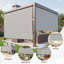  Store à enroulement extérieur sans cordon, store de patio sans assemblage avec tissu 420 g / m² amélioré pour un blocage des rayons UV de 95%, stores résistants aux intempéries pour une utilisation intérieure et extérieure-1165508757-1172548472