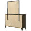 Commode 6 tiroirs Lise cacao foncé