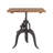 Hackett Extendable Teak Square Solid Wood Top with Iron Base Dining Table