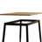 Modern Minimalist Wood Grain Tabletop Dining Table, Stylish Dining Table, Kitchen Dining Table, Sturdy And Durable, Easy To Assemble, Black Metal Leg Design, Suitable For 4-6 People, Suitable For Home-121494600