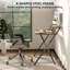 HOMCOM Folding Desk with Monitor Shelf Foldable-94164233-94164234