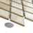 Hudson Kite Truffle 10-1/8" x 11-3/4" Porcelain Mosaic Tile