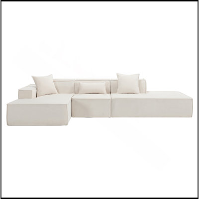 Ensemble de canapé modulaire modulaire, canapé minimaliste moderne, canapé à installation libre, canapé en bloc de tofu minimaliste italien, tissu éponge
