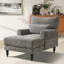 Chaise longue rembourrée L 51,55 po-1166583622