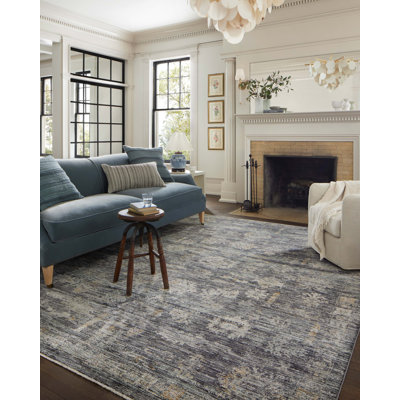 Jean Stoffer x Loloi Katherine Ink / Jade Area Rug