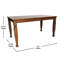 Solid Wood Commercial Grade Dining Table with Turned Legs-329998470-329998471