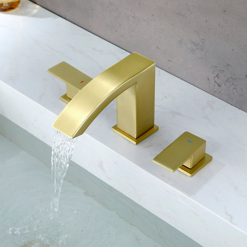 Bathroom Faucet with Drain Assembly, Brushed Gold
