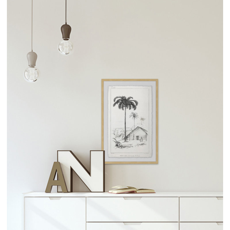 The Arecaceae - Single Picture Frame Painting, 91cm H x 61cm W x 4cm D