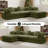 Boneless 106.3" L-Shaped Cloud Sectional Sofa with Oversized Chaise.Modern Convertible Lounge Chair, Corduroy Fabric, Square Platform Design with Metal Frame, Floor Sofa Bed with Fixed-Shape Frame,Living Room Seating with Armrest Green-1112998379