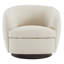 Fauteuil demi-tonneau pivotant rembourré Marcy-101378034