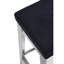Earby Upholstered Counter Stool with Metal Frame-736642210