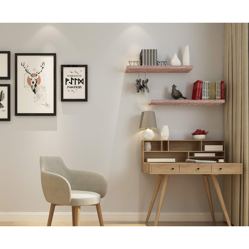 Geerts Picture Ledge Wall Shelf, 3.8cm H x 100cm W x 22.9cm D, Brown
