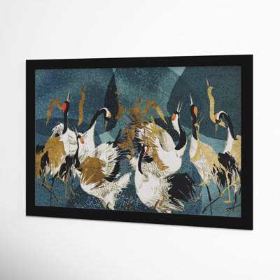 Crane Love Print by Oliver Gal
