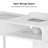 Manicure Nail Table For Nail Tech With Visible Display Desktop, Nail Workstation With Dust Collector, Wrist Cushion And 4 Large Drawers, White/Black-109186319