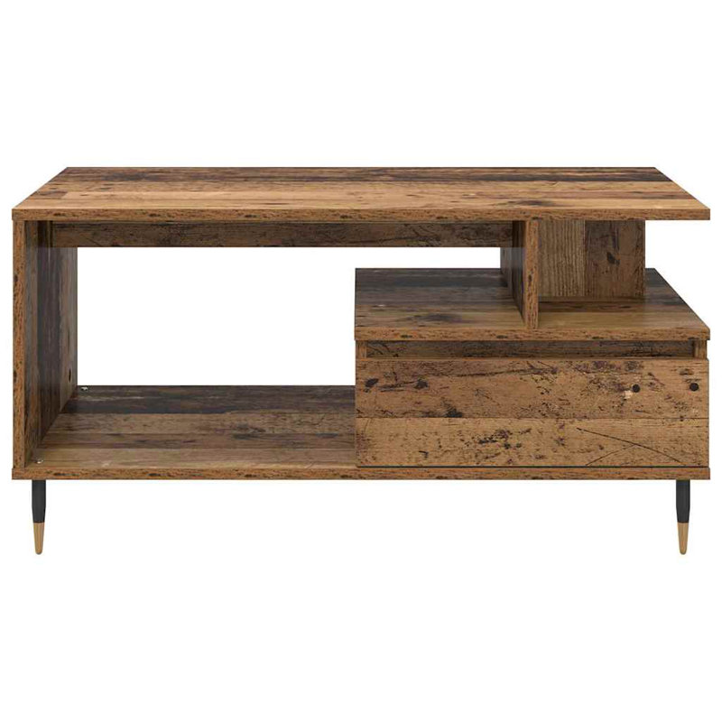 Coffee Table with Storage, Old Wood