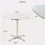 Petite table à manger ronde moderne de style minimaliste convenant à un salon de cuisine