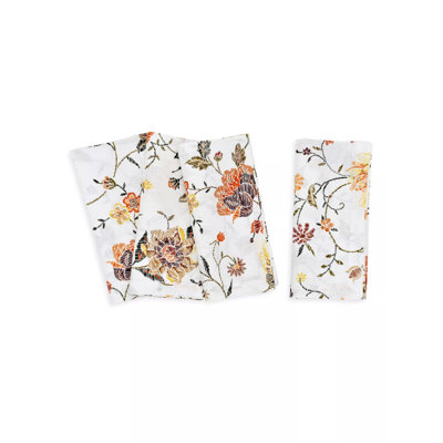 Floral Linen Square Napkins