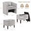 Fauteuil demi-tonneau avec repose-pieds Elha-1057887948