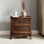 Lundgren Transitional 24''W 2-Drawer End Table with Wood Legs and Charging Station