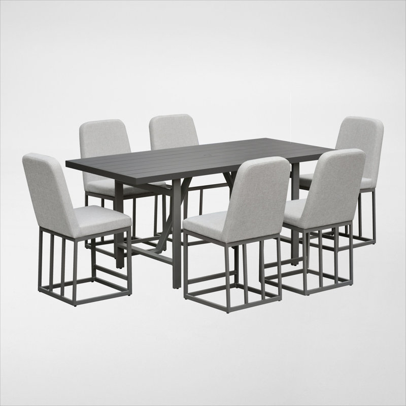 Vrishank Counter Height Dining Set, Mocha, 7-PC, 6