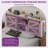 Metal Platform Bed with Bookcase Headboard and LED Lights-994892040-994892045
