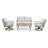 Vishali 4-Piece Aluminum Outdoor Conversation Set with Loveseat-96914908-96914907