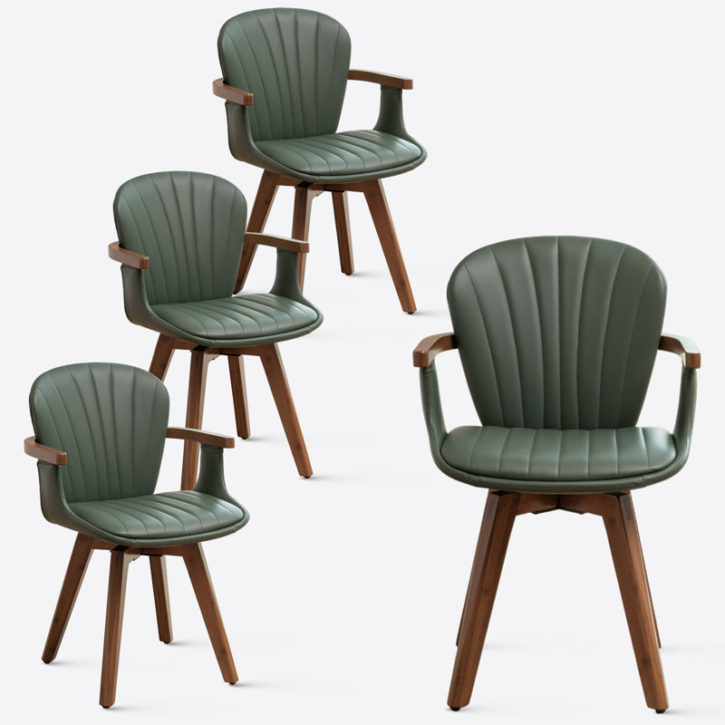 Kretzmer Upholstered Dining Chair, Green
