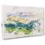 Rolling Hills of India Watercolour - Wrapped Canvas Graphic Art Print-56662160