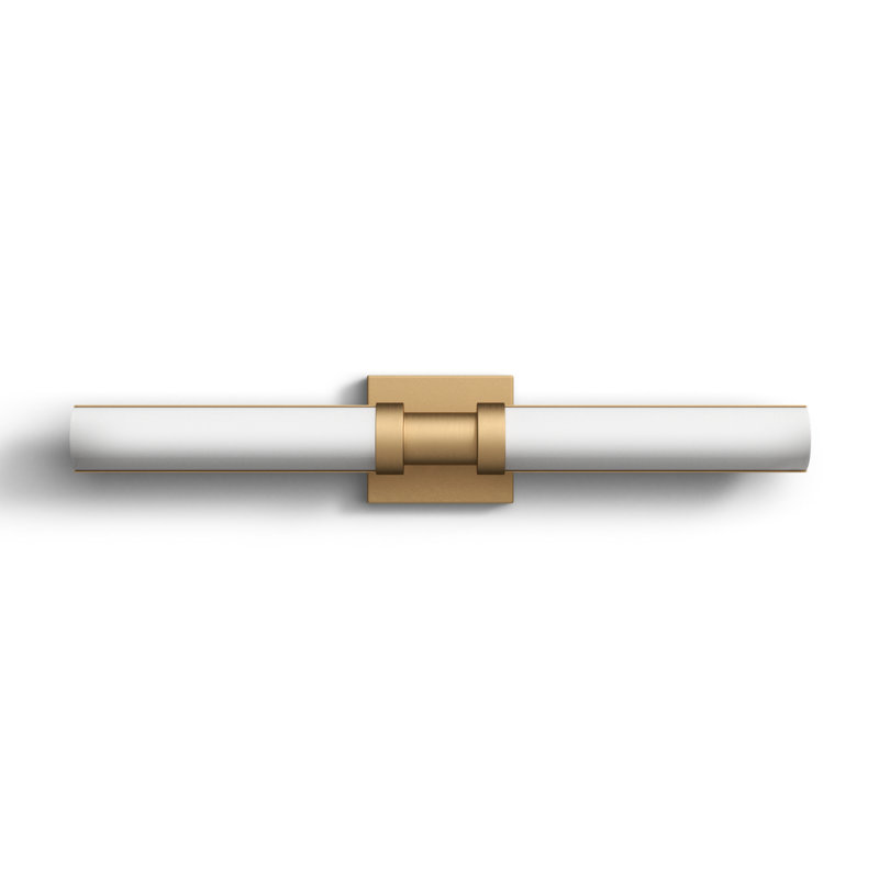 Hasley Dimmable LED Vanity Light, Satin Brass