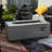 Outdoor 42inch Fire Table With Propane - Efficient Heating & Adjustable Flame, High Features, Space Saving, Easy Cleaning Maintenance, Includes Glass Wind Guard Rectangular For Use Driven, Heating, ,