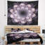 Tapisserie de motif fleur abstraite-28498369
