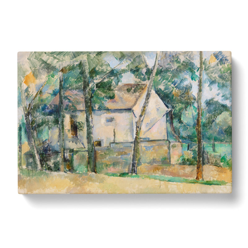 House And Trees by Paul Cezanne - Wrapped Canvas Painting, 40cm H x 60cm W x 3cm D