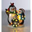 3 Piece Figurine Set with Christmas Lights