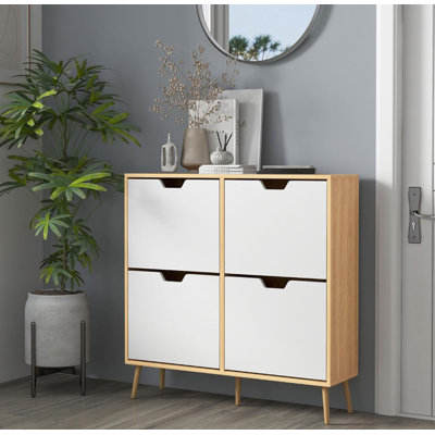 16 Pair Shoe Storage Cabinet