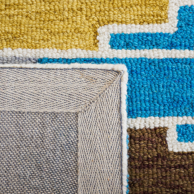 Tapis bleu / ivoire Shirley Drive 913, Rectangle 5 pi x 8 pi