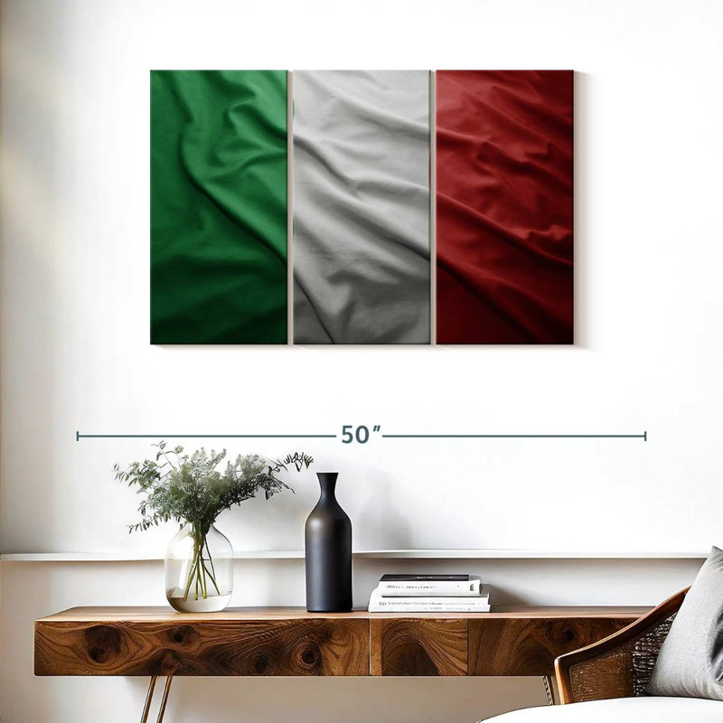 Borges Italian Flag, 24" H x 38" W