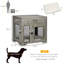Mobilier de cage pour chien Pawhut avec coussin doux résistant à l'eau-1880505146