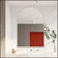 Armoire de salle de bain murale moderne avec miroir et 3 tablettes ouvertes, structure en métal durable, solution de rangement peu encombrante