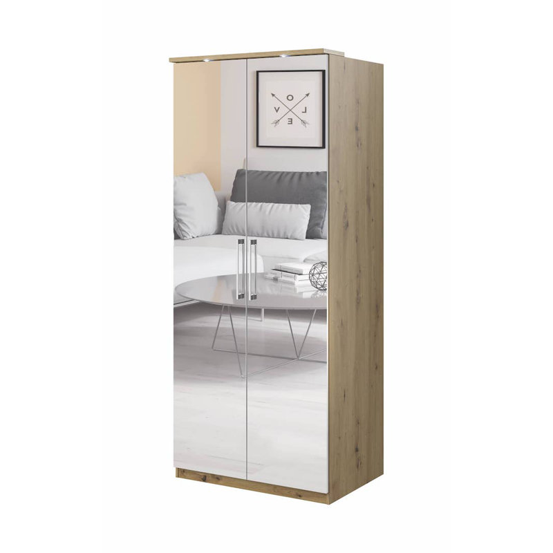 Nikitha 2 Door Manufactured Wood Wardrobe