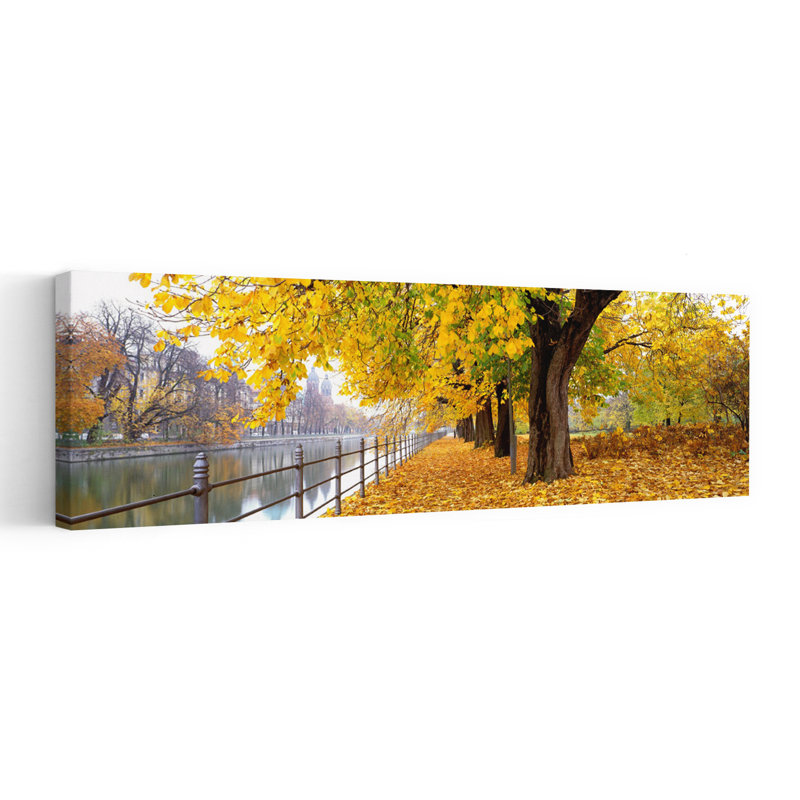 Autumn Scene Munich Germany by Collezione Panoramica - Wrapped Canvas Panoramic Print, 50.8 cm H x 152.4 cm W
