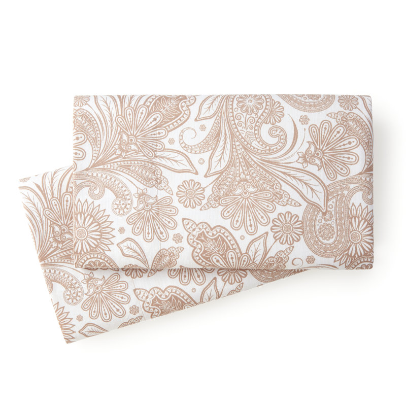 Paisley Perfect Paisley Microfiber Pillowcase, King / California King Pillowcase, Taupe