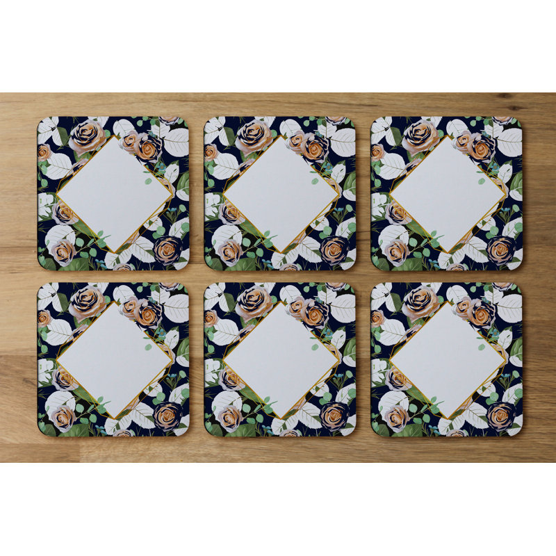 Square 6 Piece Coaster Set