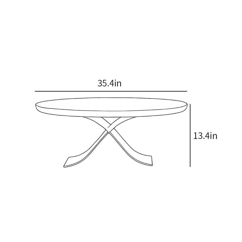 Creative fashion round coffee table